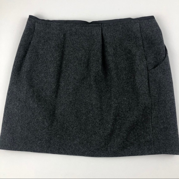 J Crew Womens Pencil Skirt, Gray Wool Size 4 - Picture 7 of 9